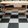 Interlocking Floor Tiles - Checkerboard Black & White